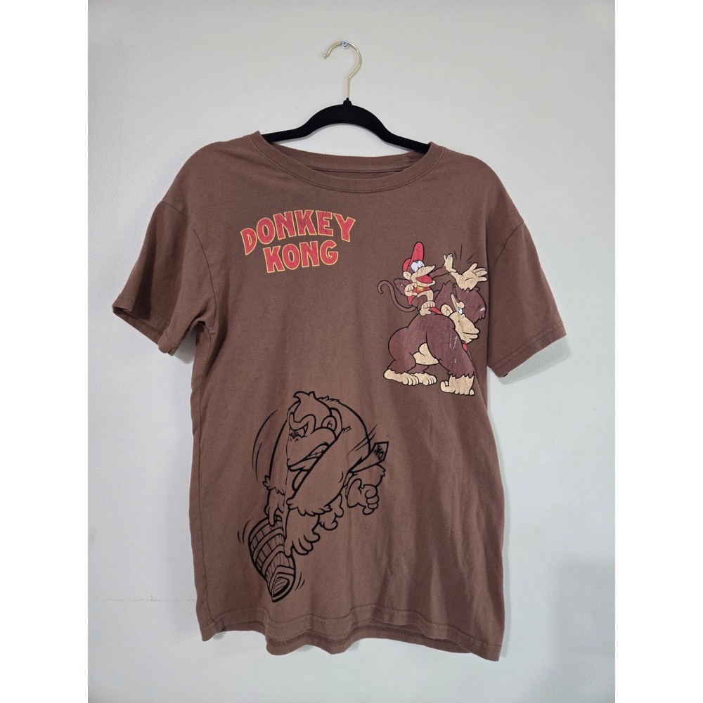 Donkey Kong Country T Shirt Mens Size Medium Brown Diddy Kong Nintendo